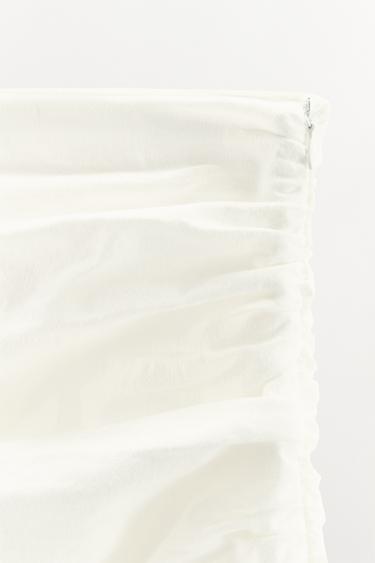 CONTRAST MIDI SKIRT - Ecru by Zara - Image 7