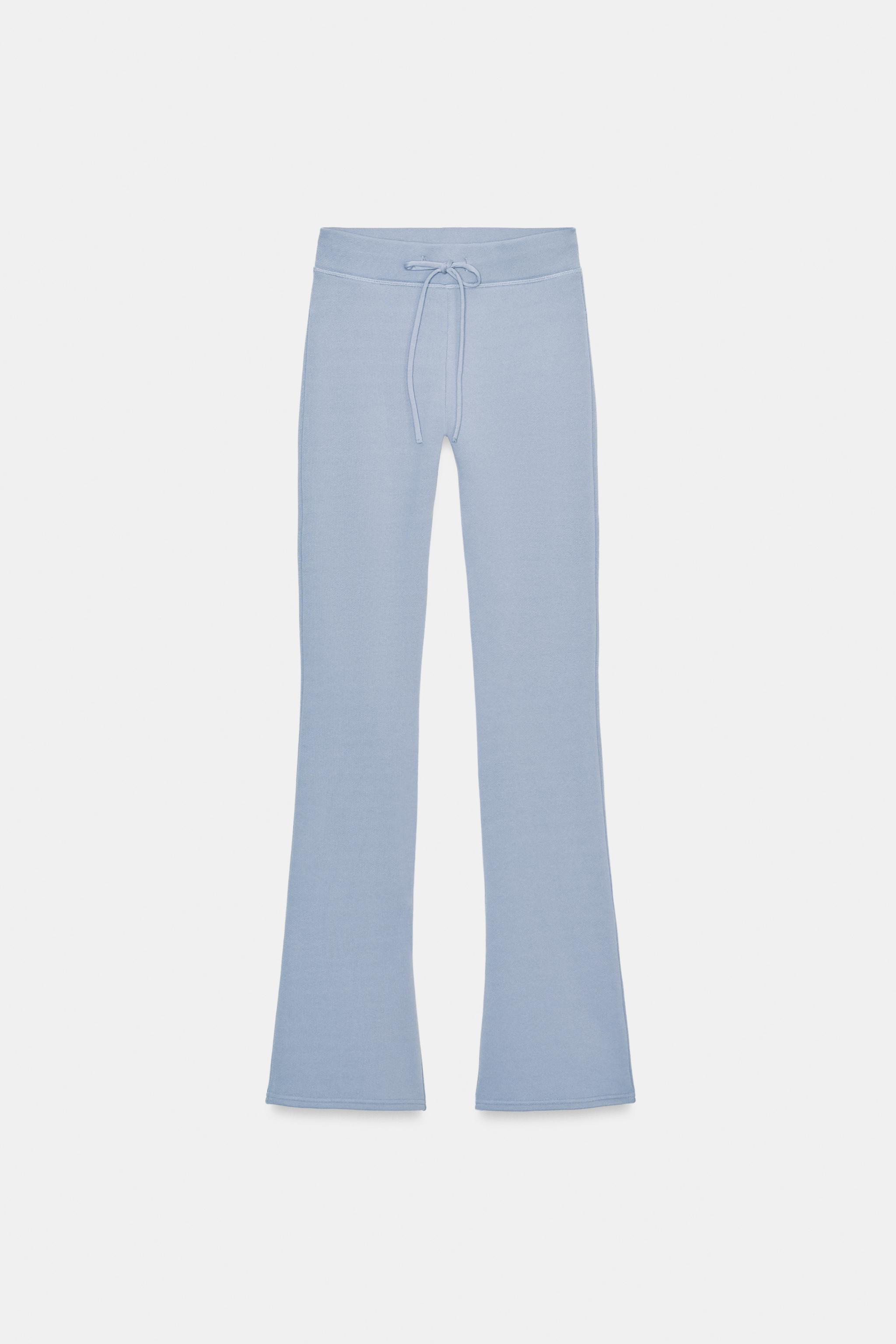 PANTALON FLARE EFFET DÉLAVÉ