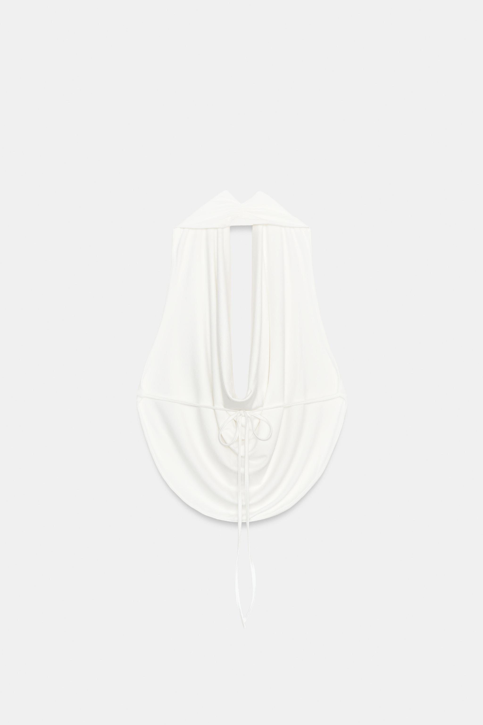 TOP HALTER DRAPÉ
