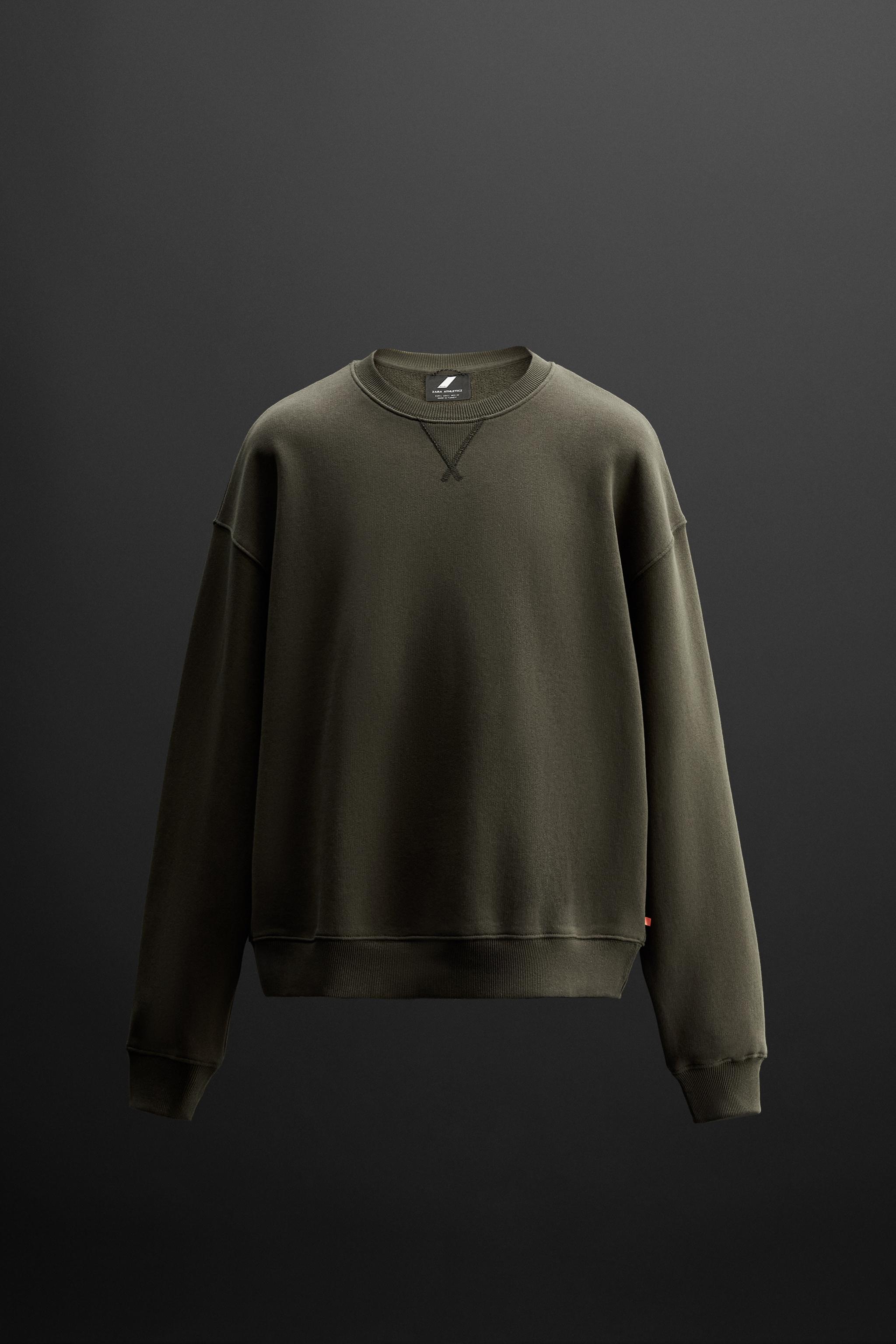 CREW NECK SWEATSHIRT - GREEN | ZARA United States