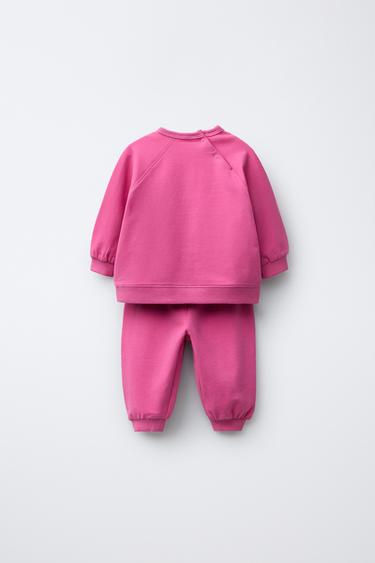 SWEATSHIRT AND JOGGERS SET - Mid-pink by Zara - Image 1