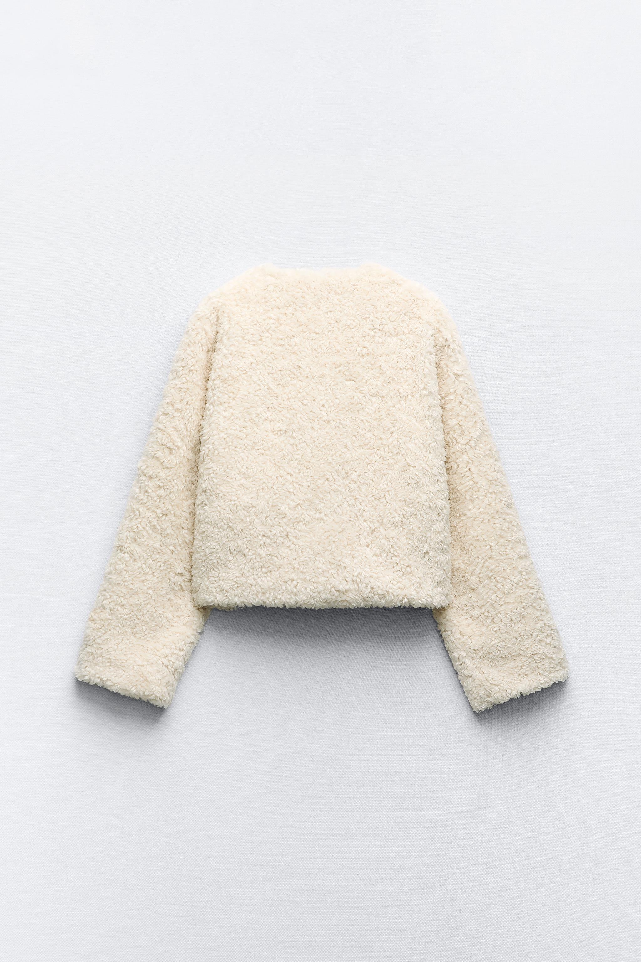 Faux fur sweater zara sale