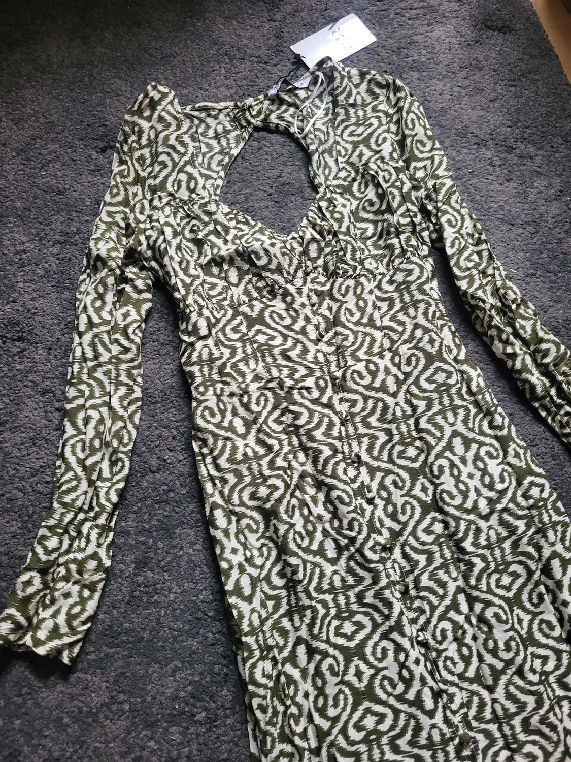PRINTED MIDI DRESS - Image 3