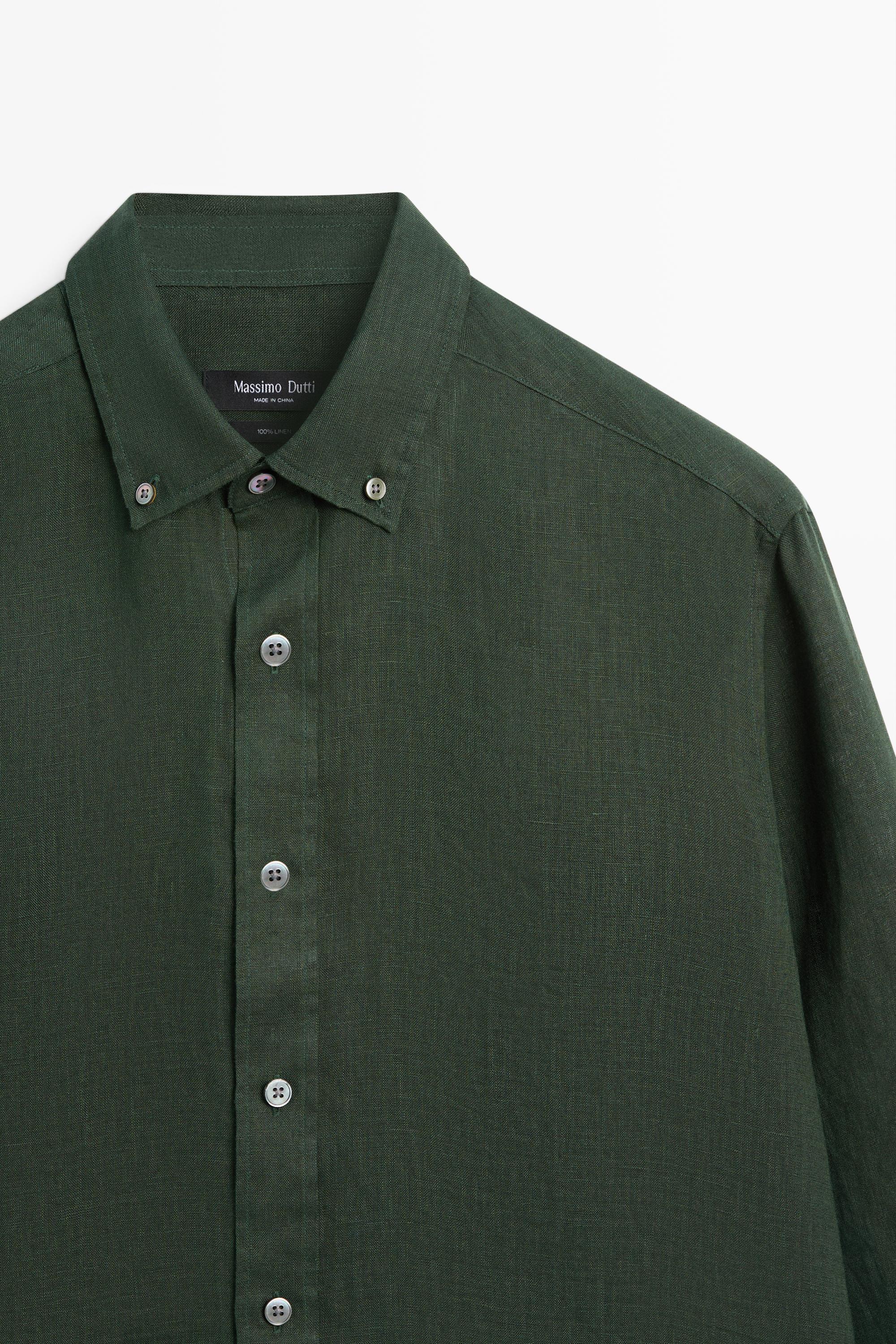 Chemise regular fit 100 % lin