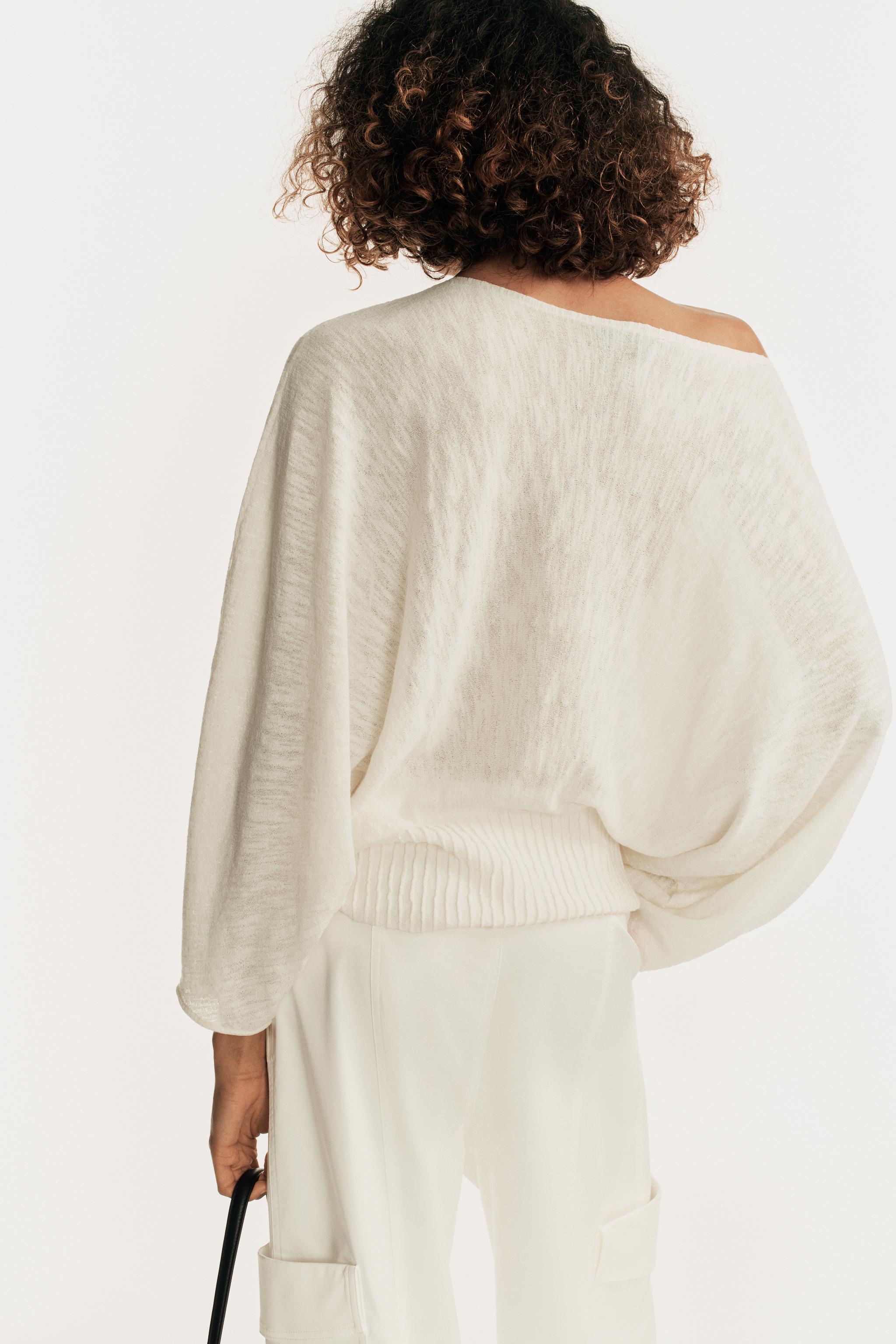 Женские свитеры Zara VOLUME SLEEVE KNIT JUMPER — фото 3