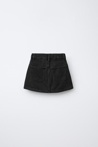 DENIM SKIRT WITH SPARKLY STARS - Black by Zara - Image 1
