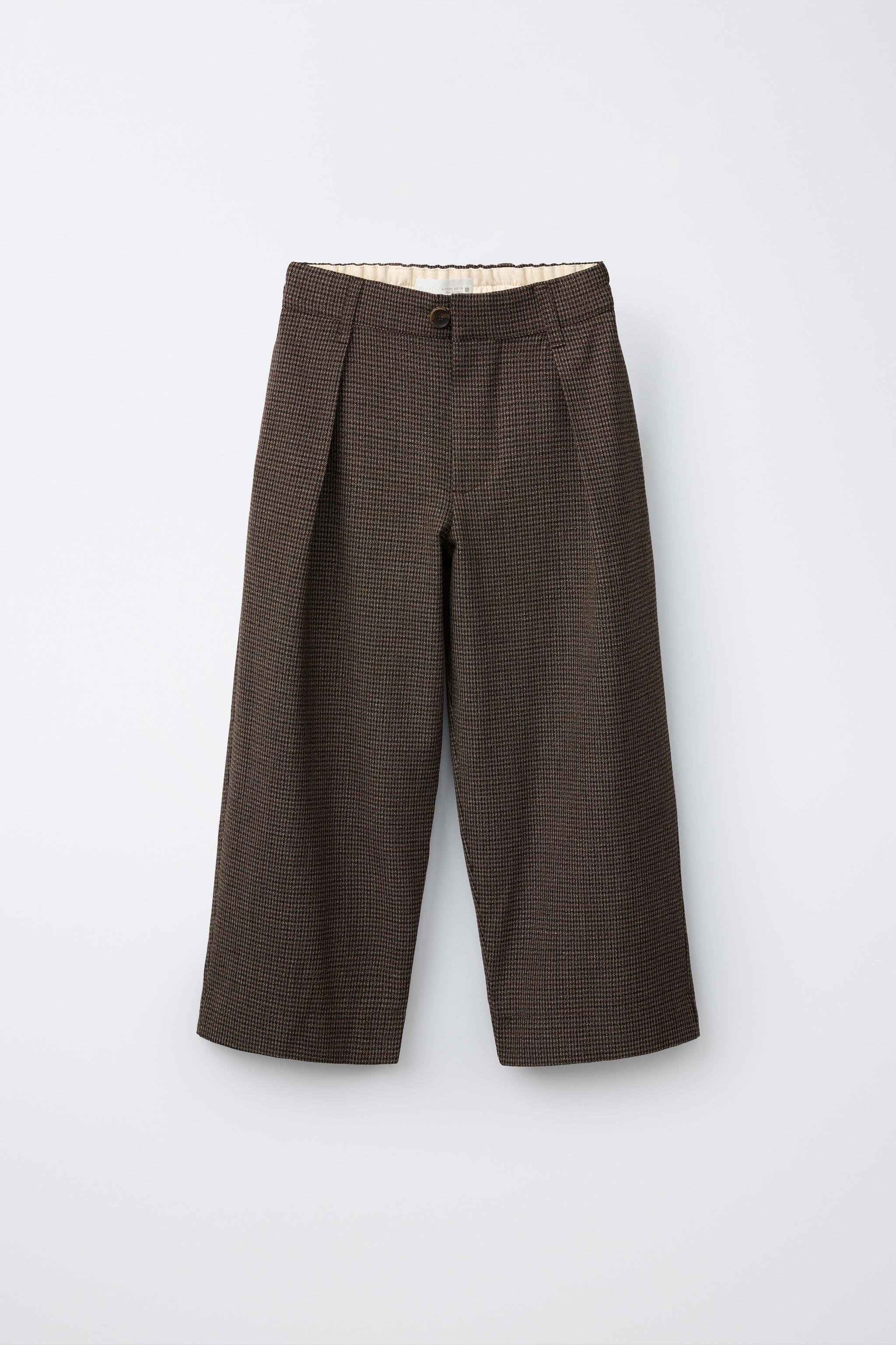 PLAID PRINT BALLOON PANTS