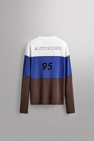 LINEN - COTTON COLOUR BLOCK T-SHIRT - various by Zara