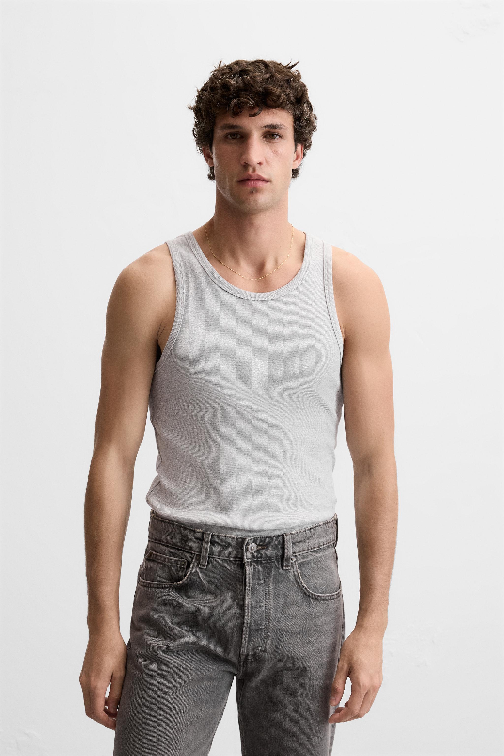 Camisetas de fashion tirantes hombre zara