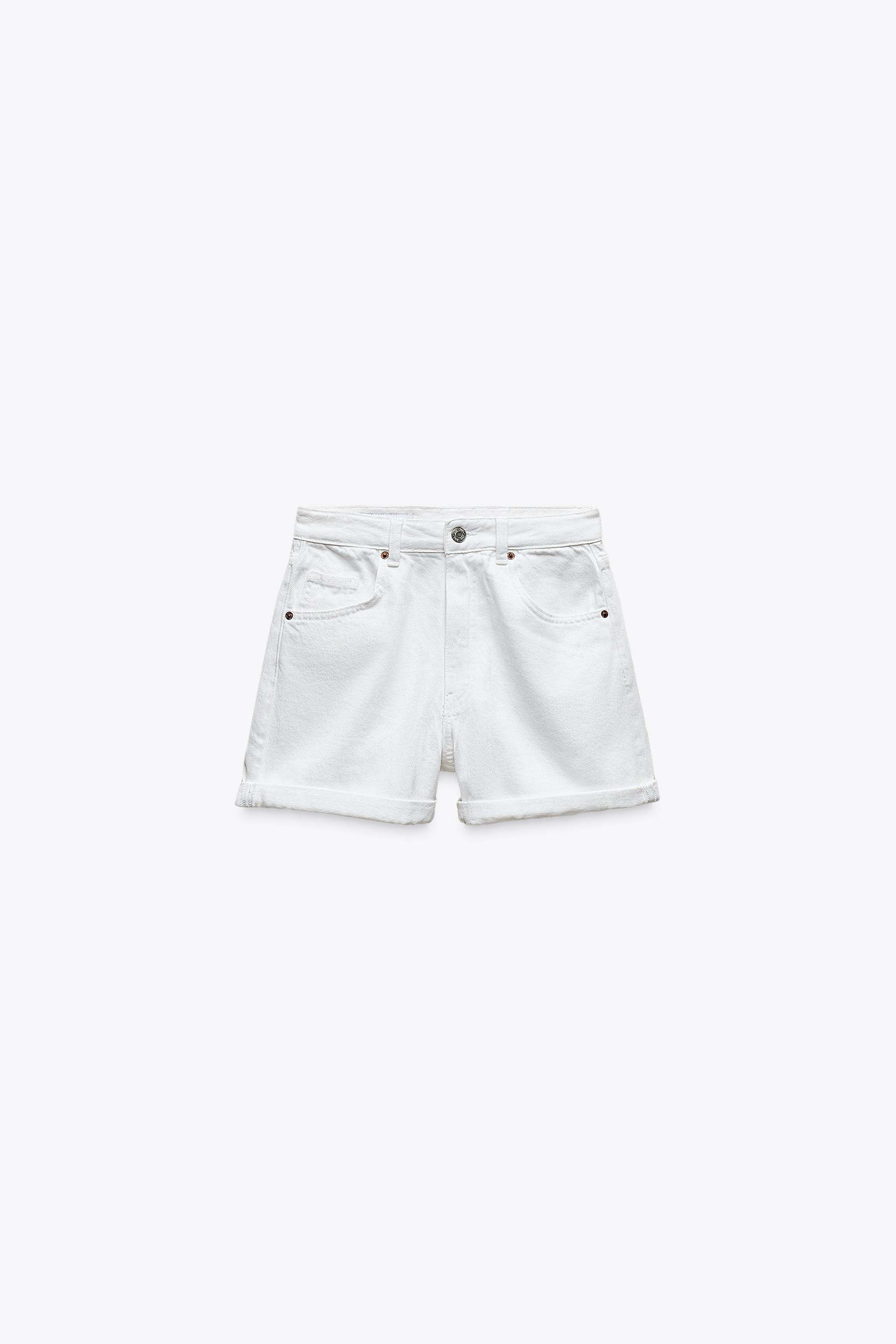 TRF HIGH-RISE MOM FIT デニム バミューダパンツ - ブラック TRF HIGH-RISE MOM FIT デニム バミューダパンツ - ブラック