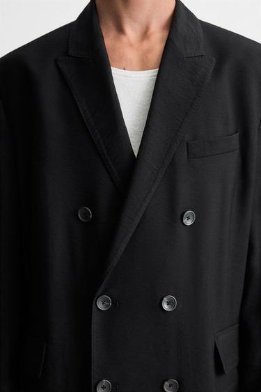 RELAXED FIT FLUID BLAZER - Blue by Zara - Image 4