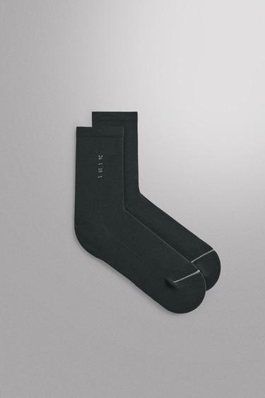 2-PACK TECHNICAL TRAINING SOCKS — Anthracite grey 1