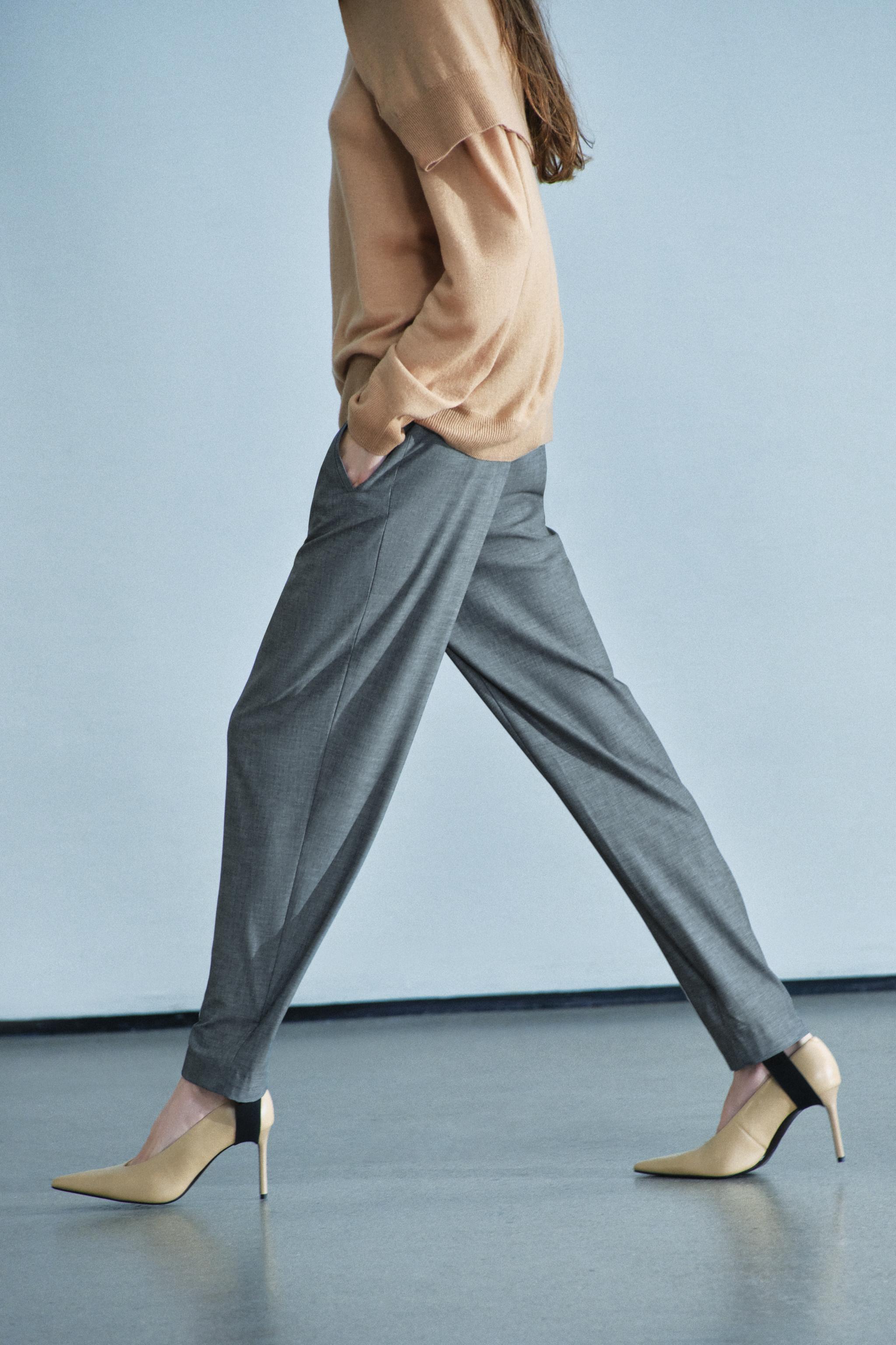 ZW COLLECTION WOOL STIRRUP PANTS