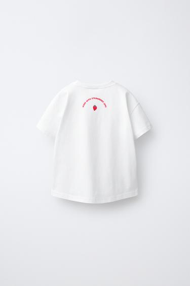 FRUIT PRINT T-SHIRT - White by Zara - Image 1
