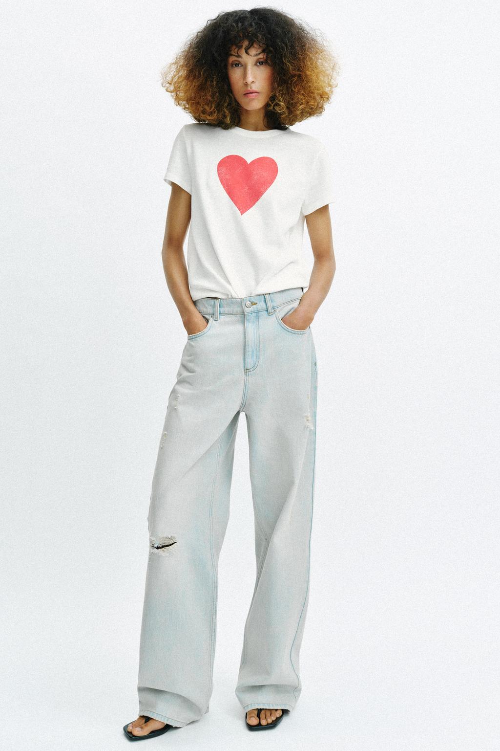 SHORT SLEEVE HEART T-SHIRT - image 2