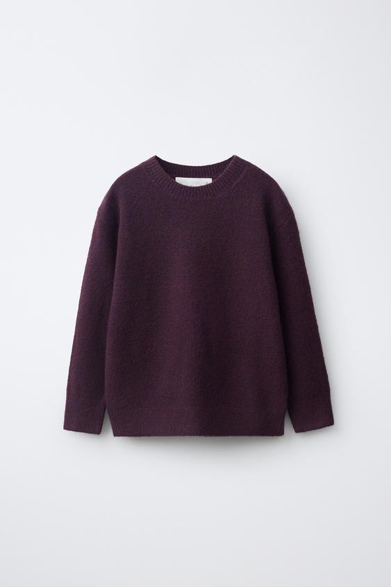 SUÉTER PUNTO LISO - Morado de Zara - Imagen 0