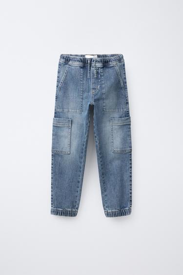 JOGGER-JEANS MIT TASCHEN - Mittelblau von Zara