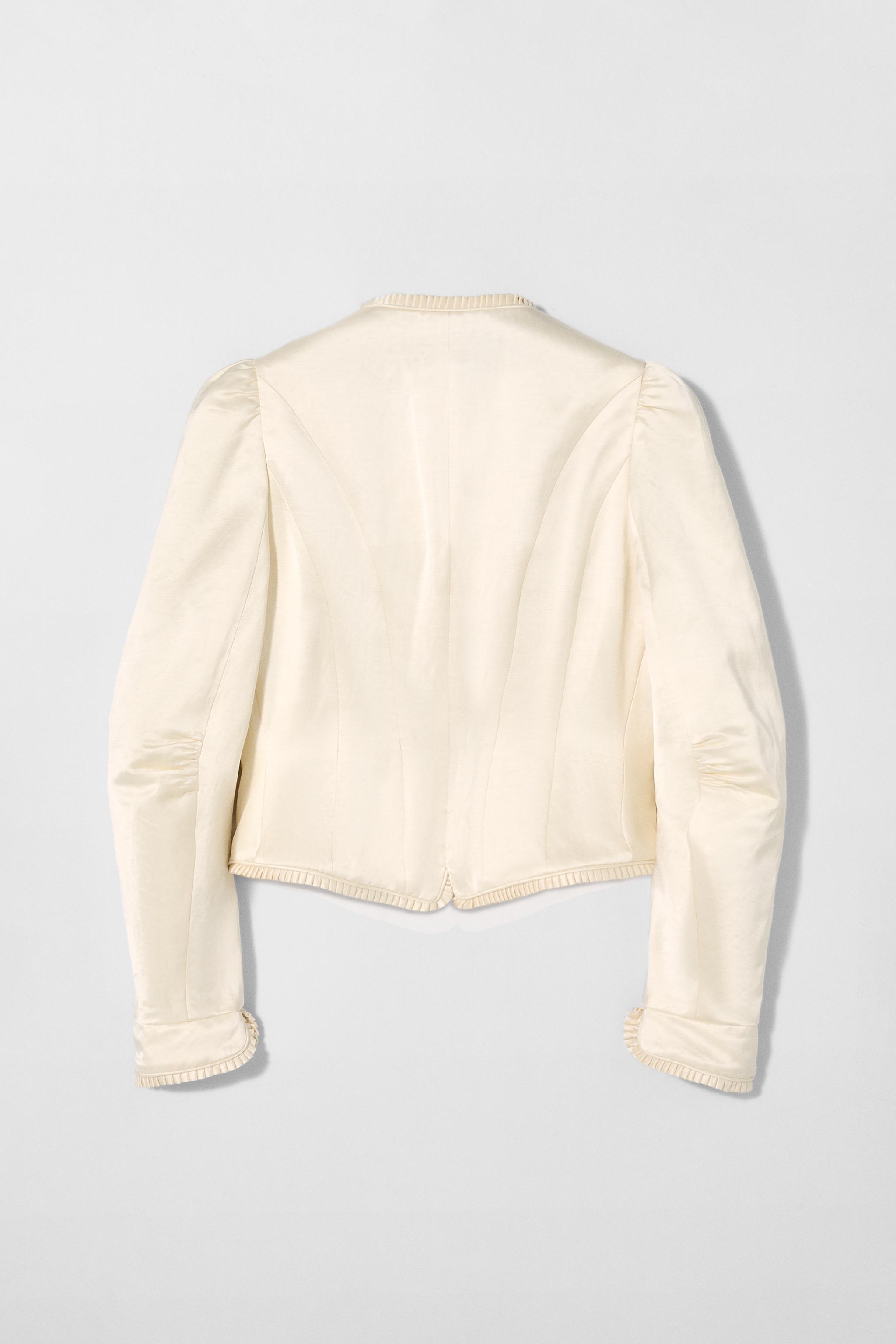 LINEN CORSET JACKET KATE MOSS X ZARA - White / Pink | ZARA