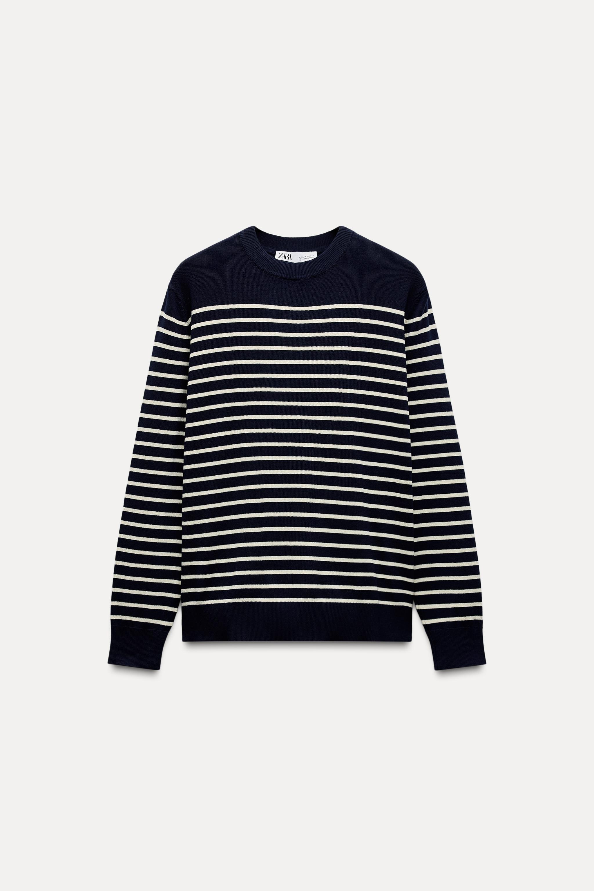 BASIC KNIT SWEATER Striped ZARA Canada