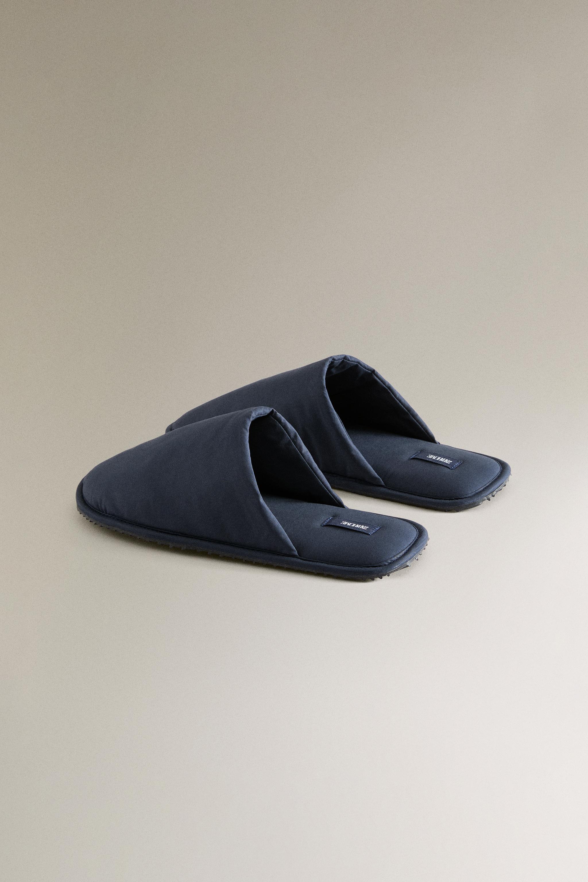 TECHNICAL FABRIC MULE SLIPPERS