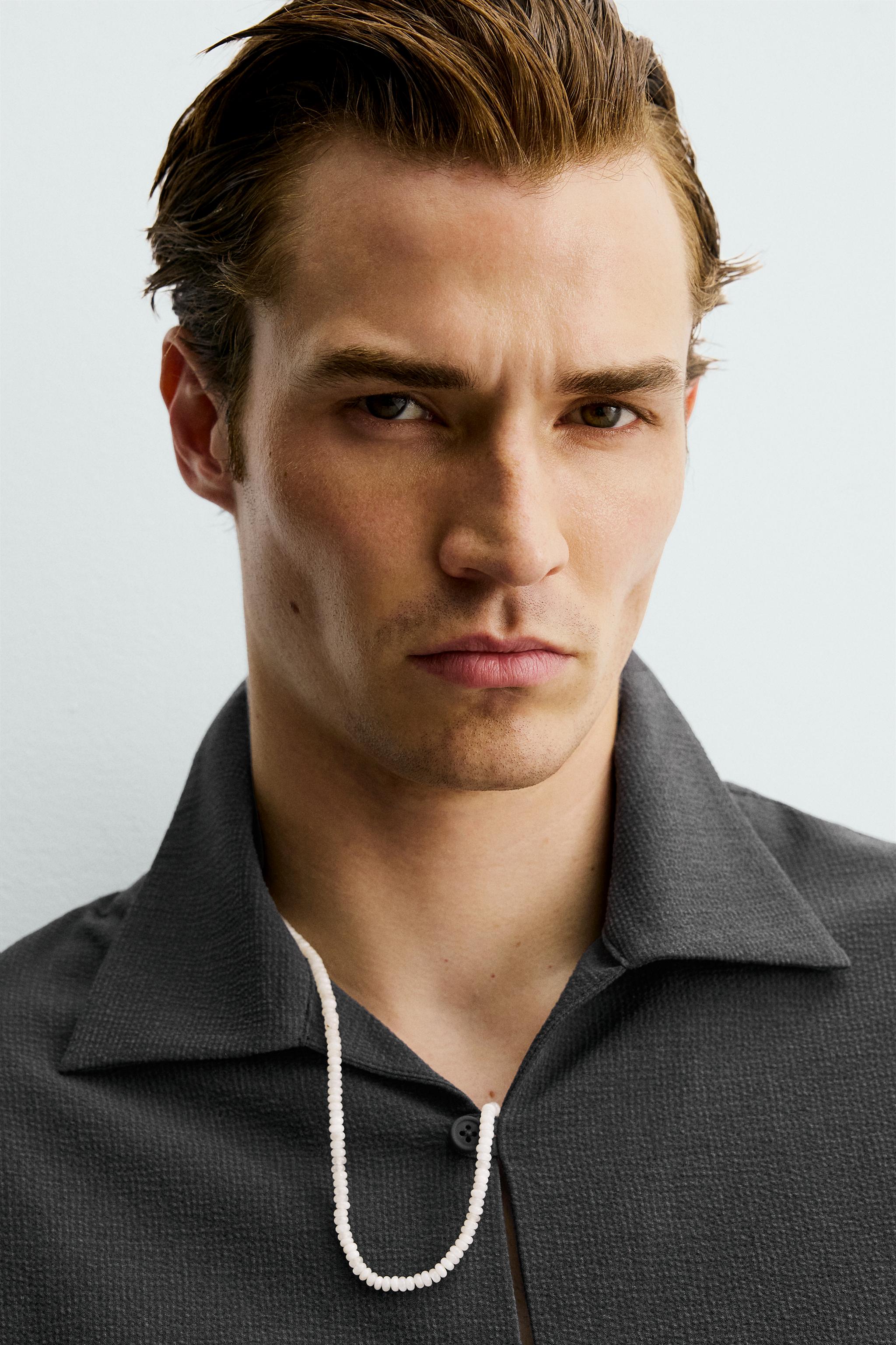 CHEMISE POLO RELAXED FIT TEXTURE IRRÉGULIÈRE