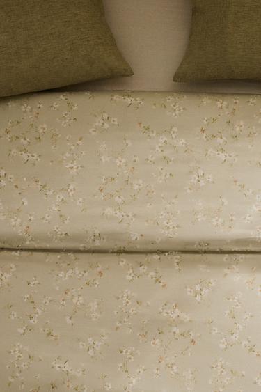 FLORAL PRINT DUVET COVER - Green by Zara - Image 5