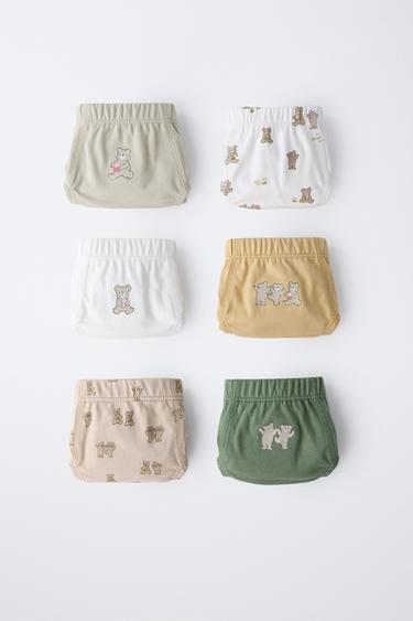 2-6 YEARS/ 6-PACK OF BEAR PRINT BRIEFS - Multicoloured by Zara - Image 4