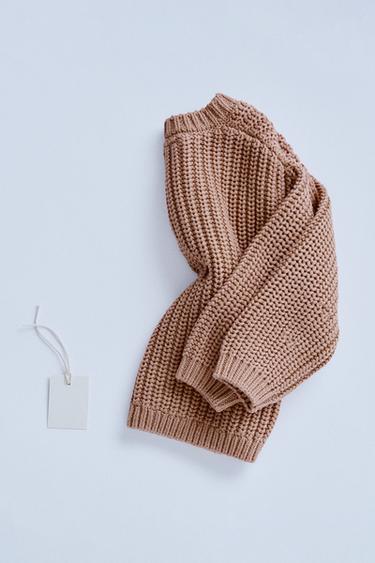 TIMELESZ - GILET GROSSE MAILLE - Argile de Zara - Image 1