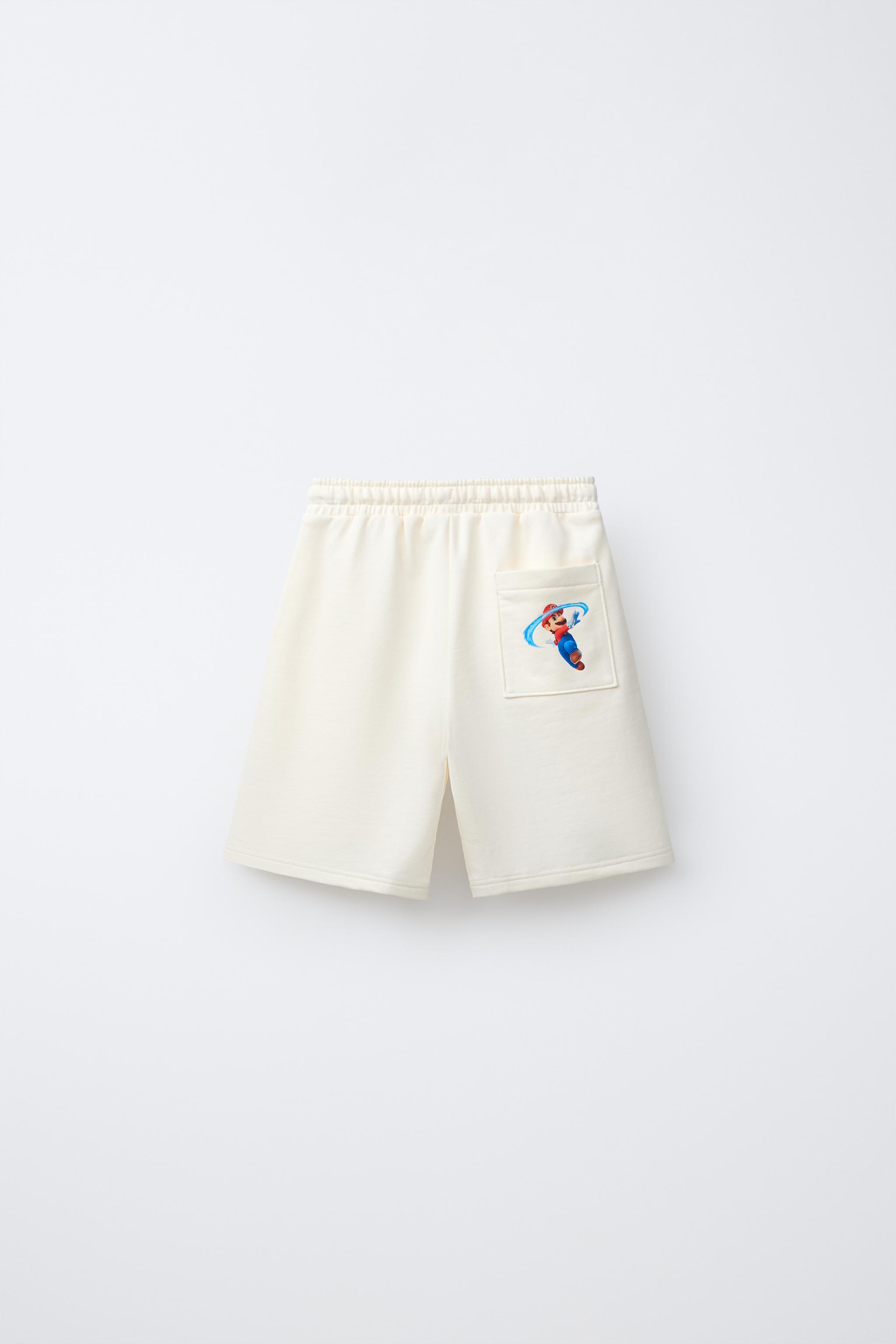 SUPER MARIO BROS ™ © NINTENDO SHORTS - Ecru | ZARA Canada