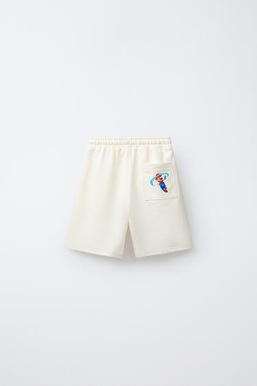 SUPER MARIO BROS.™ & © NINTENDO BERMUDA SHORTS - Ecru by Zara - Image 1