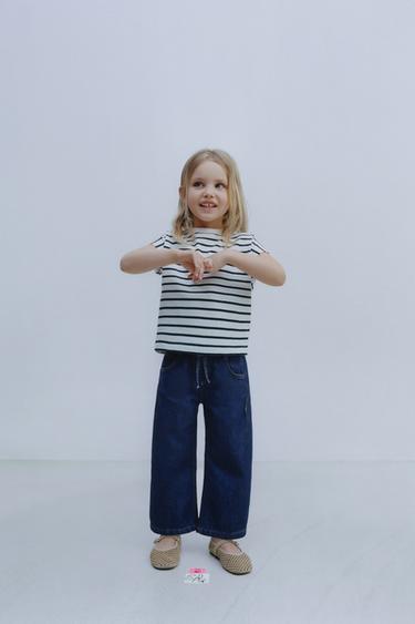 Zara WIDE LEG DENIM PANTS - Indigo - Image 0
