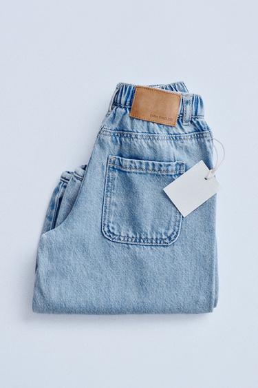 ZARA TIMELESS - JEAN BAGGY PINCES - Indigo clair de Zara - Image 1