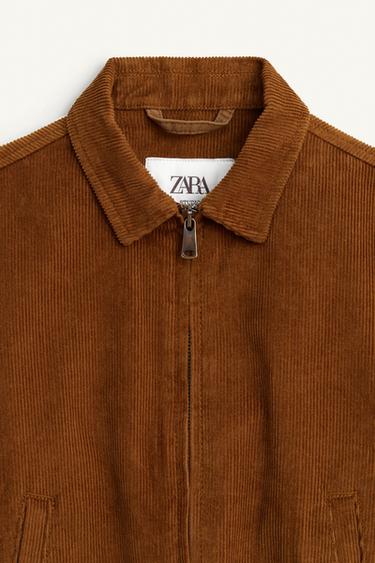 CORDUROY BOMBER JACKET LIMITED EDITION - Brown by Zara - Image 4