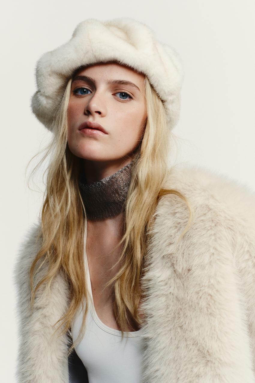FAUX FUR BERET