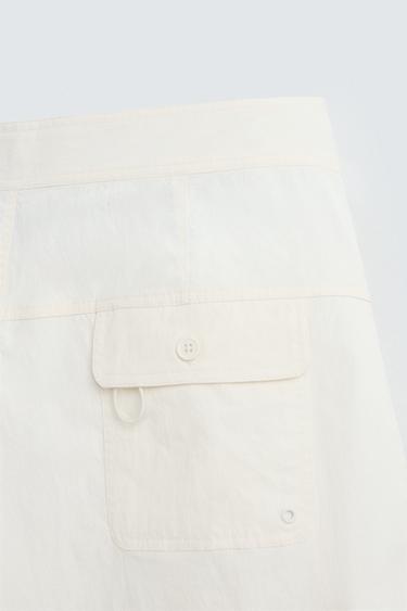 LONG SWIMMING TRUNKS - Oyster-white by Zara - Image 9
