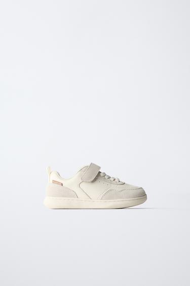 TENNIS EN CUIR BAREFOOT - Blanc de Zara