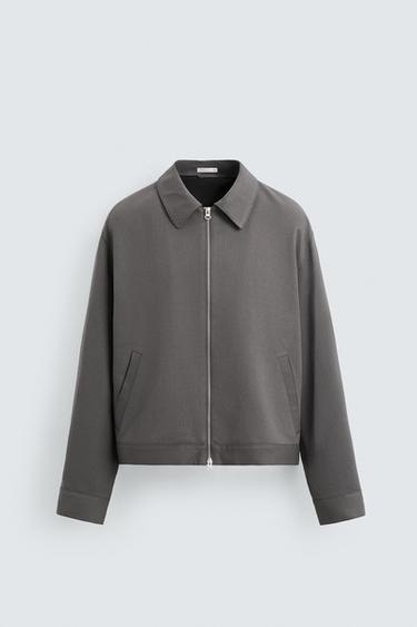 ZIP-UP OVERSHIRT - Grey by Zara
