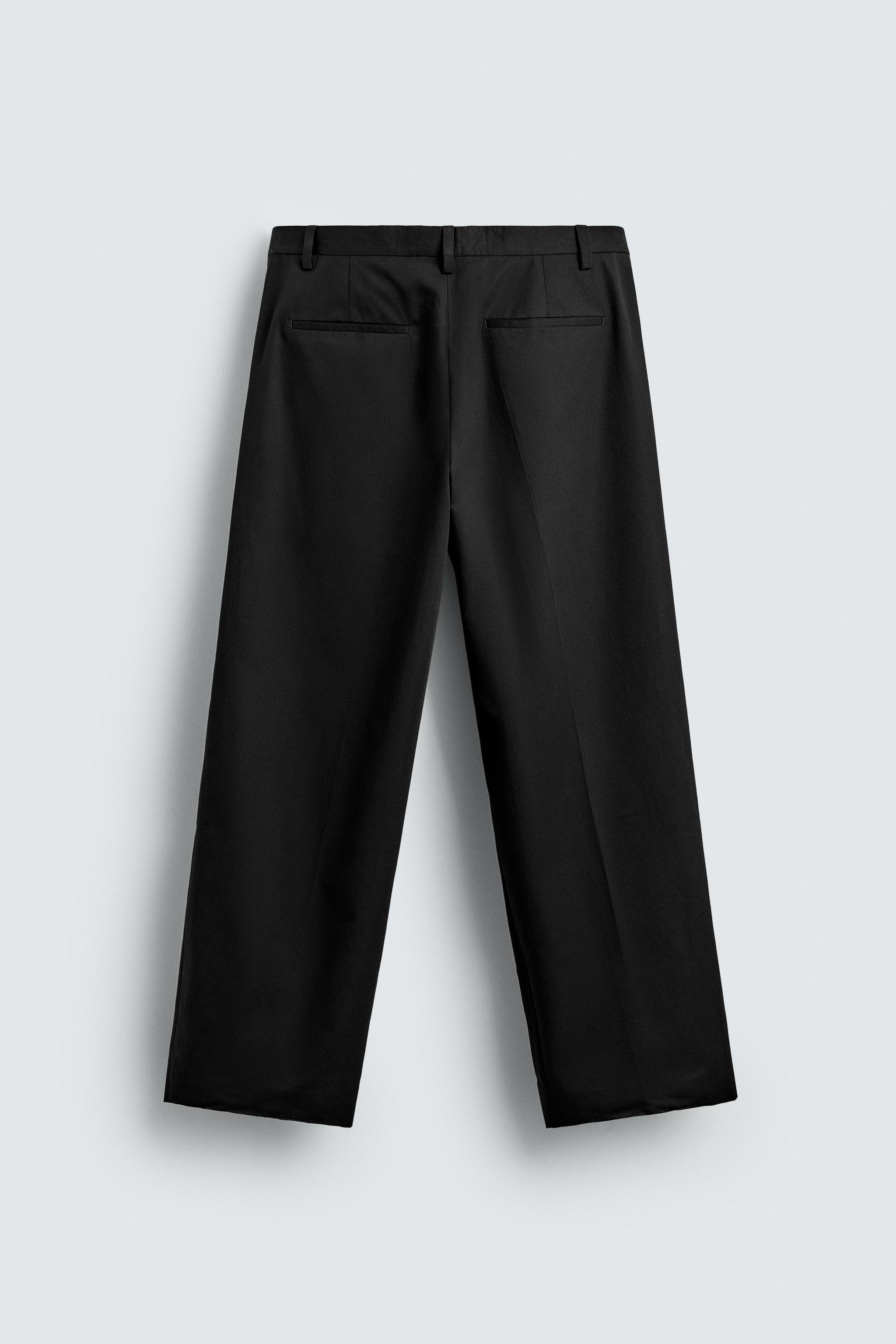 LIMITED EDITION PLEATED SUIT PANTS - Black | ZARA Canada