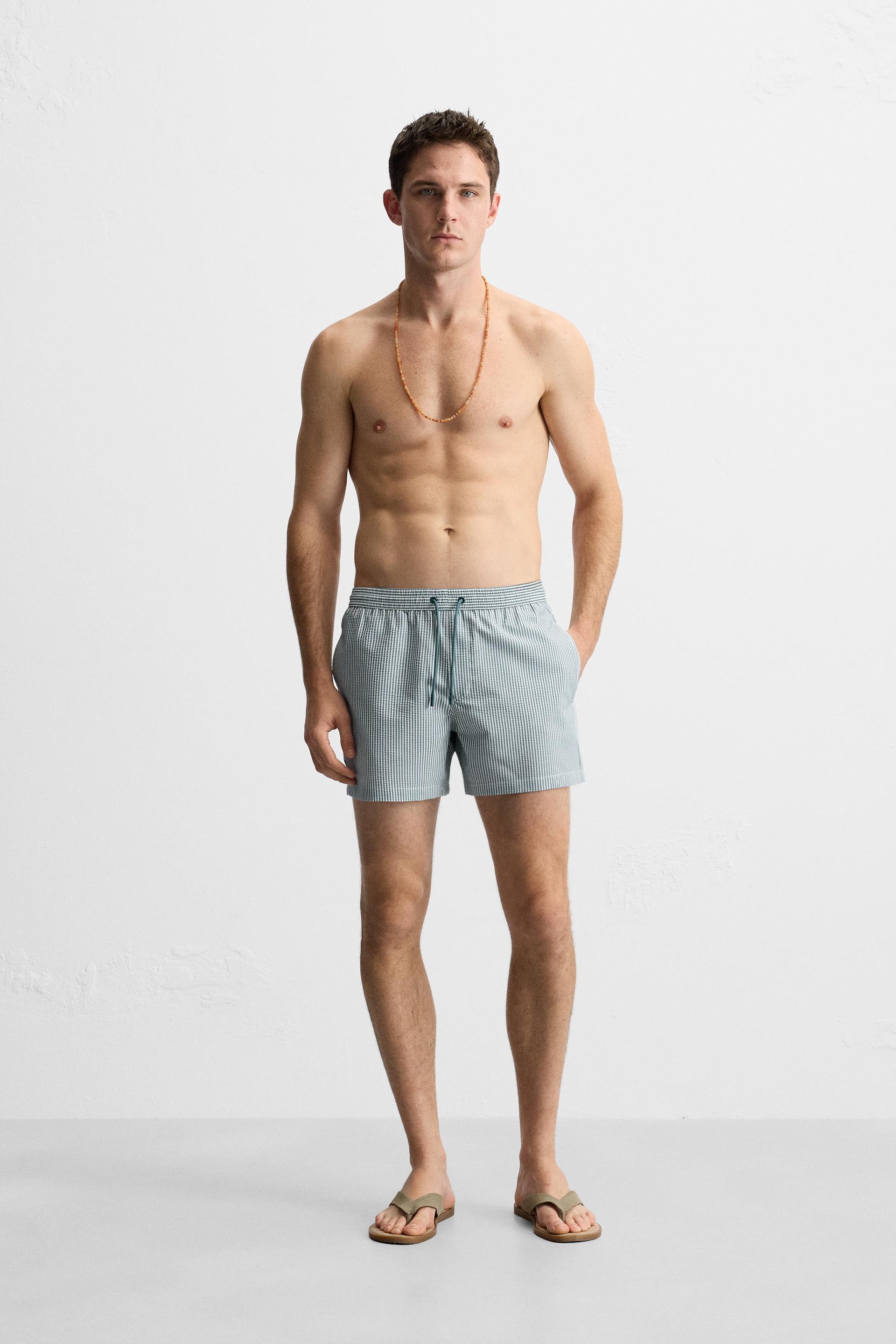 SEERSUCKER SWIM SHORTS