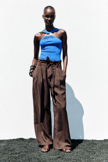 HALTER KNIT TOP - Blue by Zara - Image 0