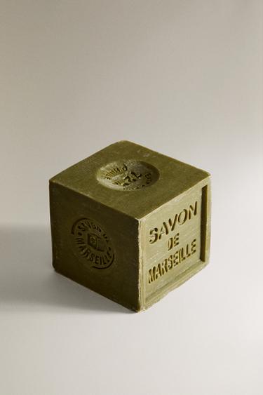 (300 G) FER À CHEVAL MARSEILLE SOLID SOAP - GREENISH by Zara - Image 1