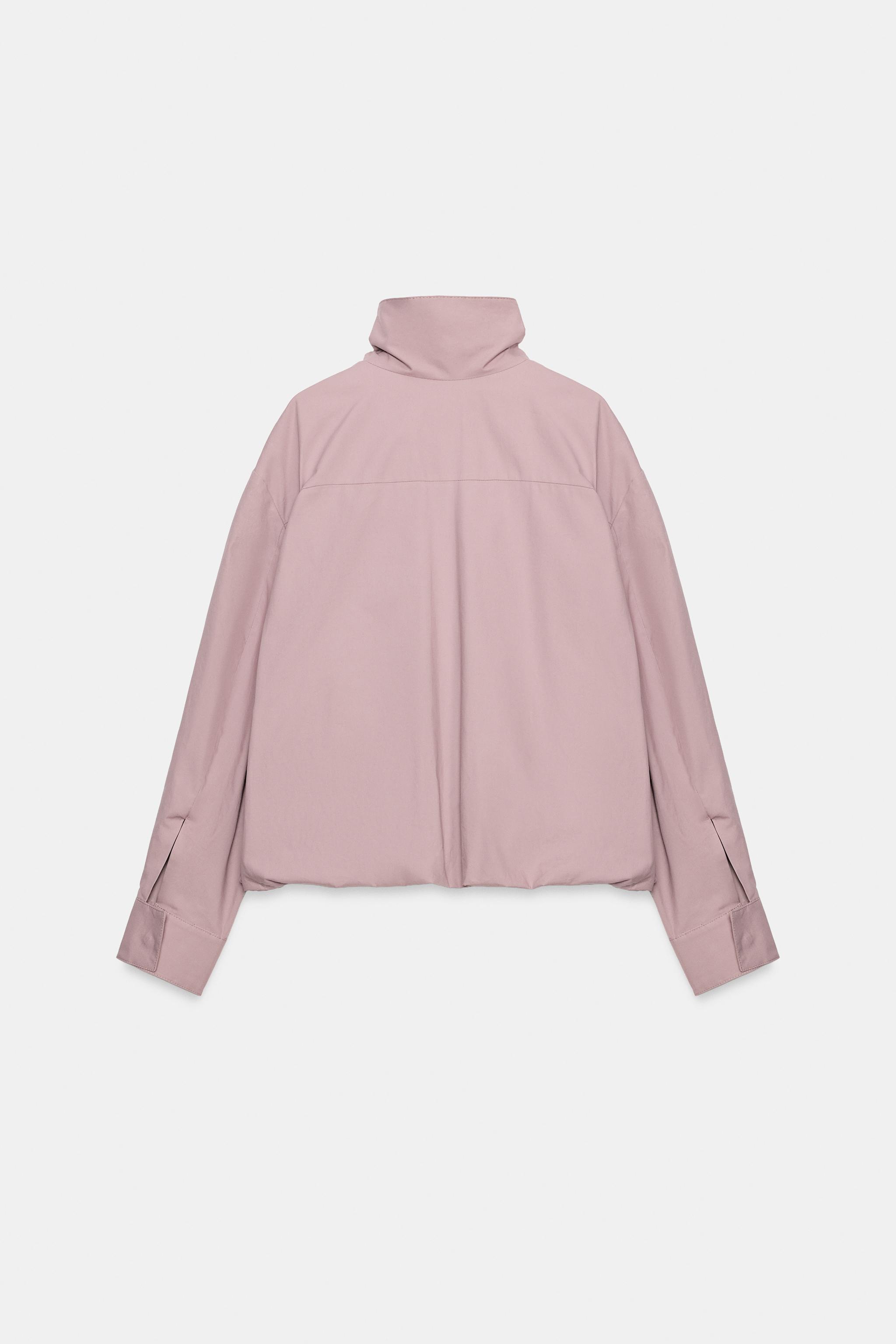 Женские куртки Zara ZW COLLECTION HIGH-NECK JACKET — фото 7