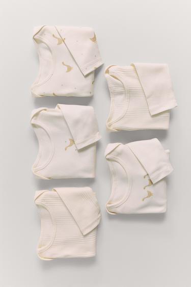 PACK CINCO BODIES OCAS - Crudo de Zara