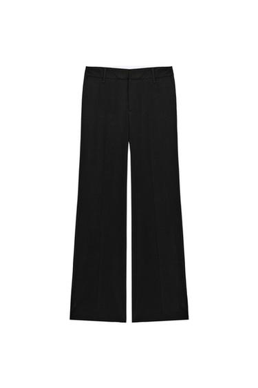 PANTALÓN RECTO TIRO BAJO - Negro de Zara