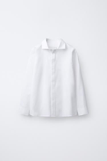 TEXTURED SHIRT - White by Zara - Image 0