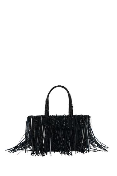 BEADED BUCKET BAG