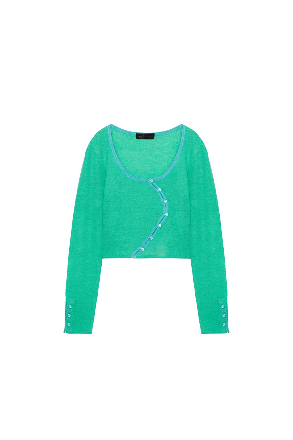 ASYMMETRIC CLOSURE CARDIGAN - image 3