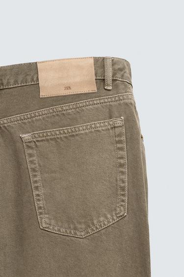 STRAIGHT-LEG JEANS - Brown / Taupe by Zara - Image 8