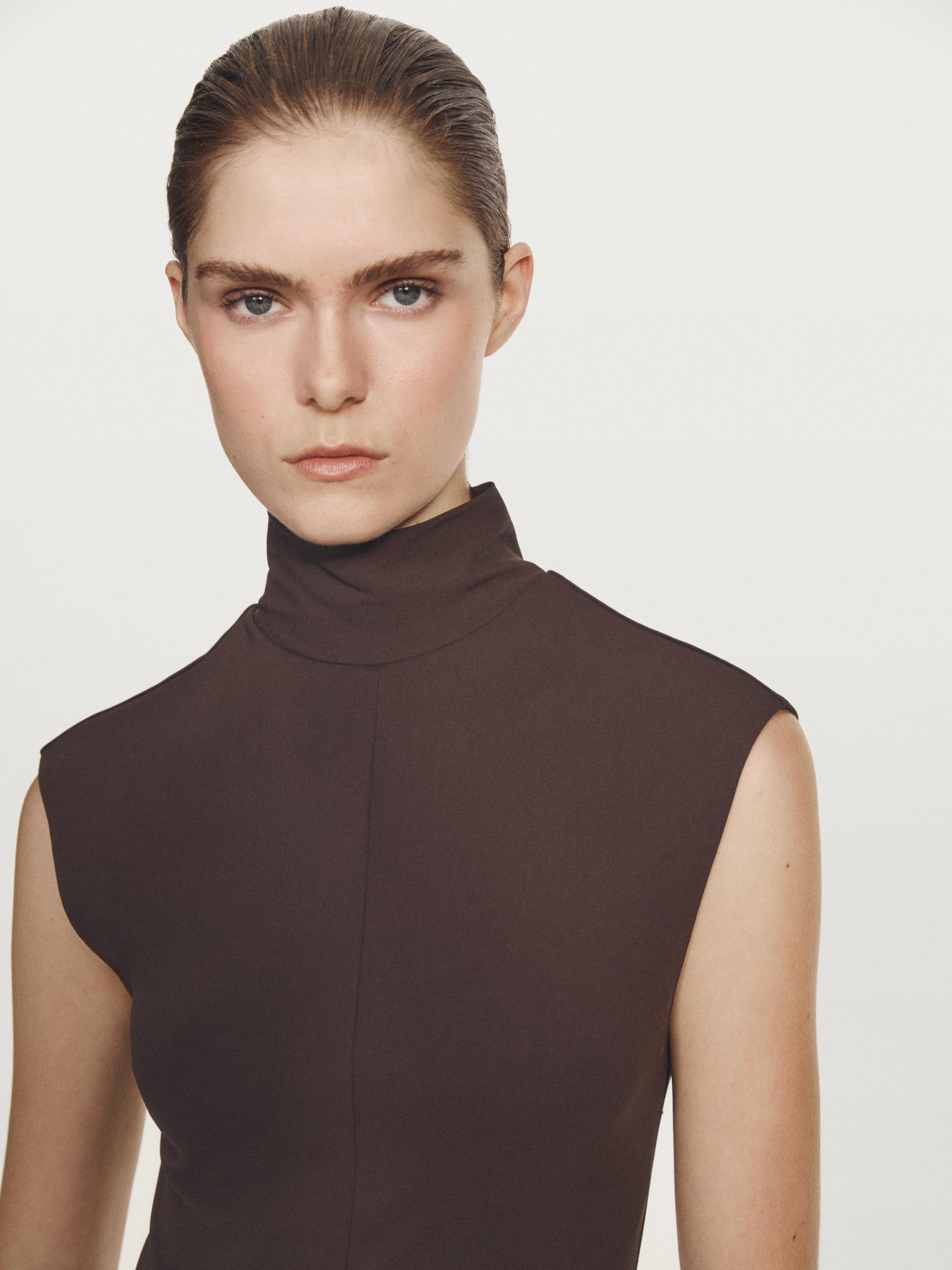 Long high neck dress - STUDIO