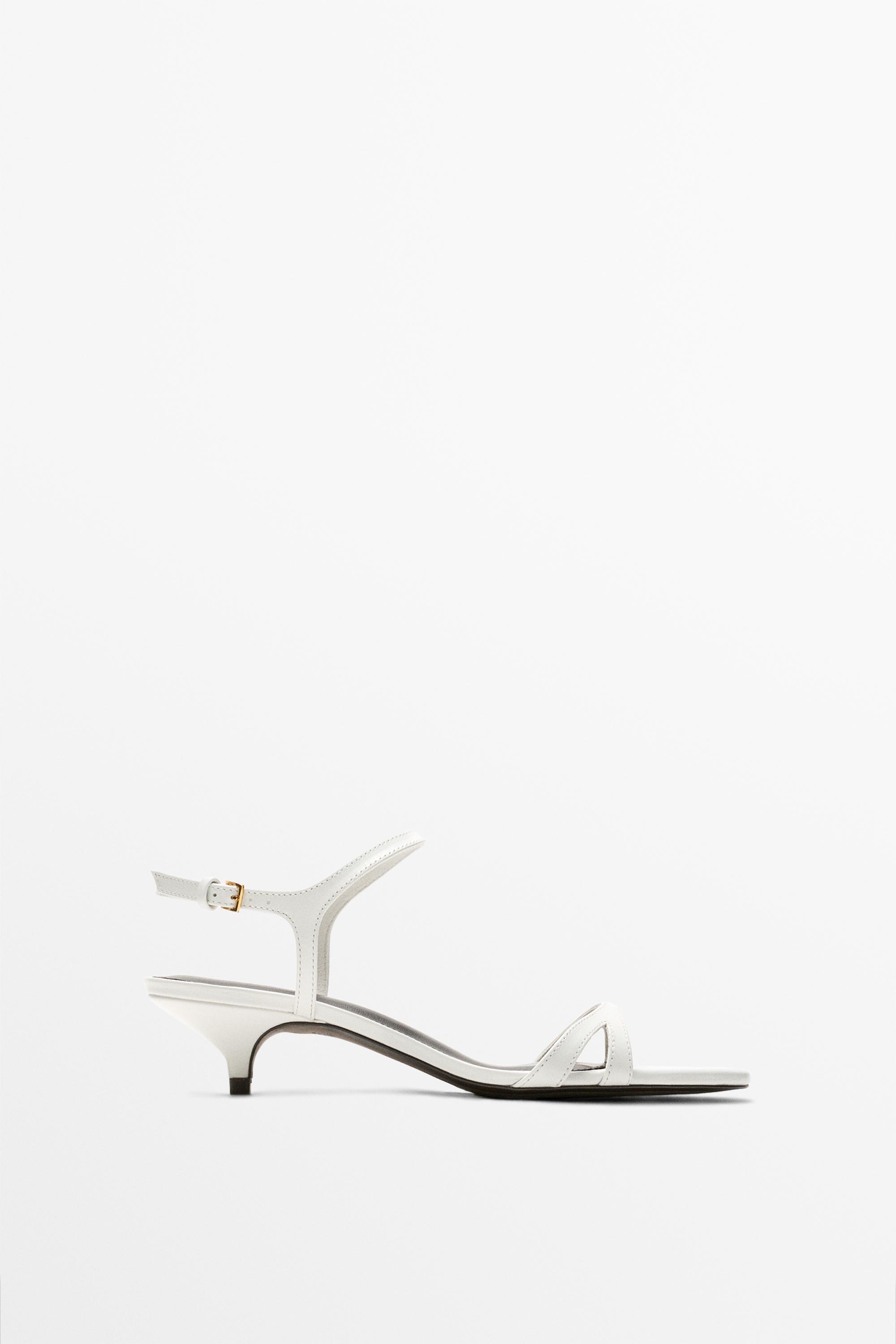 Low-heel leather sandal - MADE IN SPAIN — White